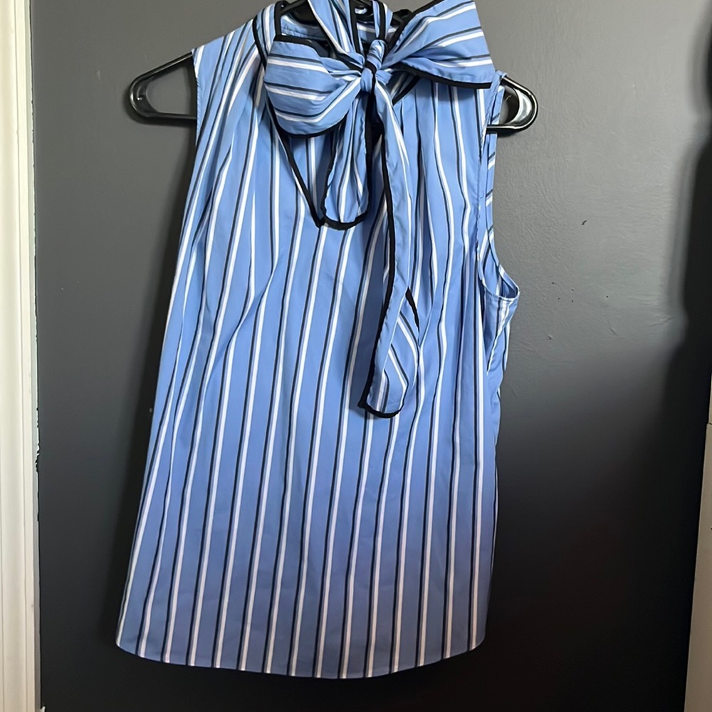 Pinstripe Sleeveless Top